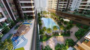 Không gian xanh bất tận tại Akari City