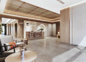 Sảnh tháp AK NEO Akari City, phối cảnh nội thất