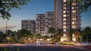Phối cảnh cổng vào dự án Trellia Cove tại khu đô thị Mizuki Park của Nam Long