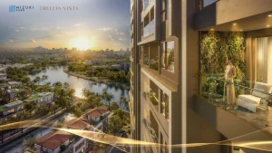 Không gian căn hộ có ban công tại Trellia Vista, Mizuki Park