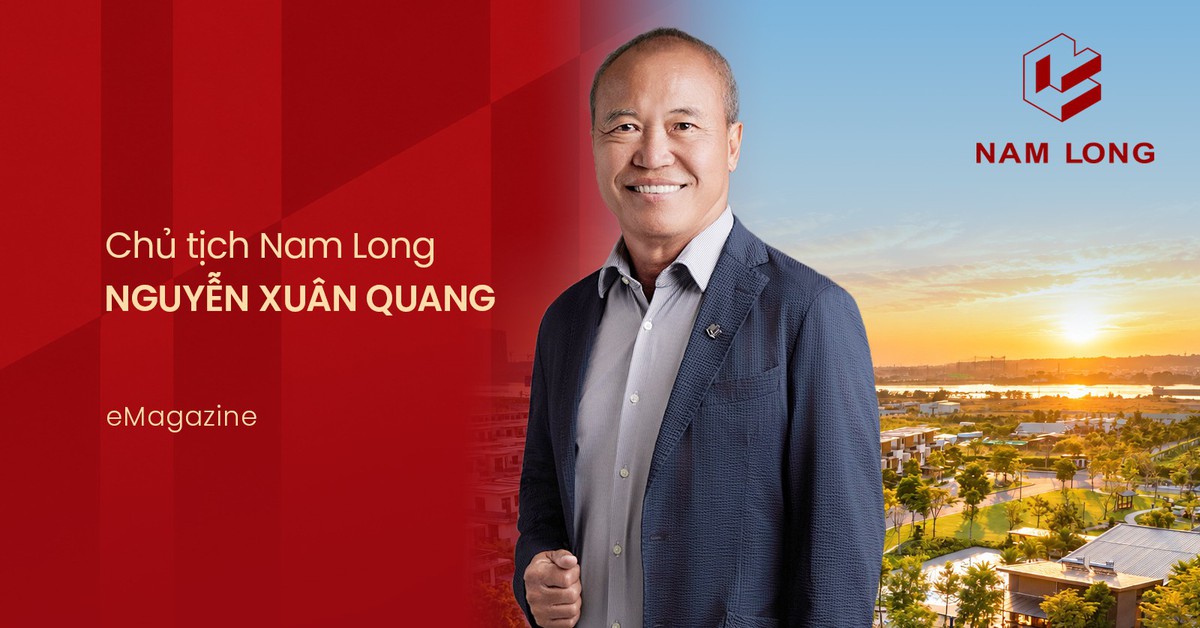 Chủ tịch Nam Long Nguyễn Xuân Quang trong buổi chia sẻ nhân Ngày Doanh nhân Việt Nam